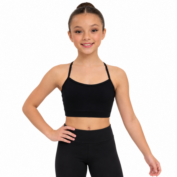Black Racerback Crop 4