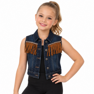 Denim Vest with Fringe 7