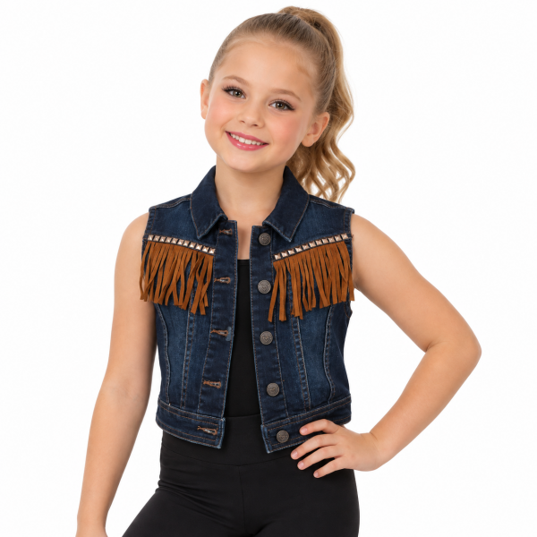 Denim Vest with Fringe 7