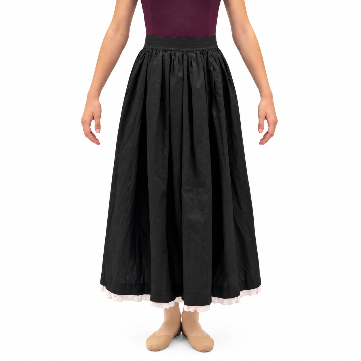 Floor Length Black Cotton Skirt 7 Floor Length Black Cotton Skirt 7