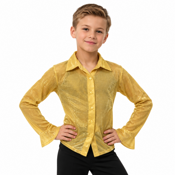 Gold Button Up Shirts 7