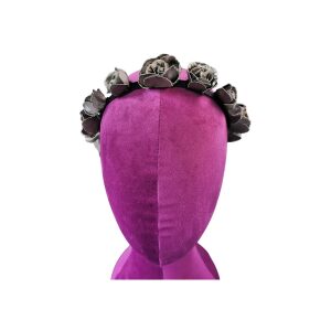 Gray Rosette Headband 3