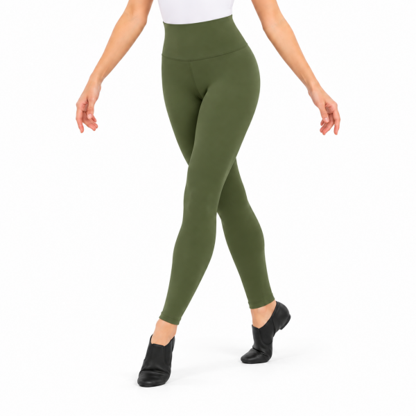 High Rise Full Length Leggings – Green 4