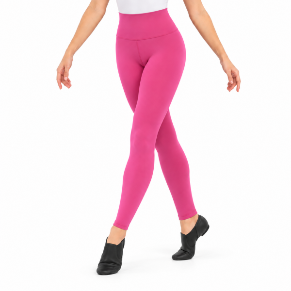 High Rise Full Length Leggings – Pink 5