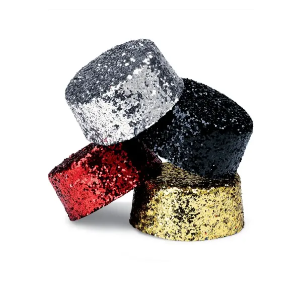 “Glitter Pillbox Hat”
