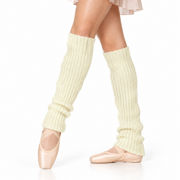Leg Warmers – White Knit 3