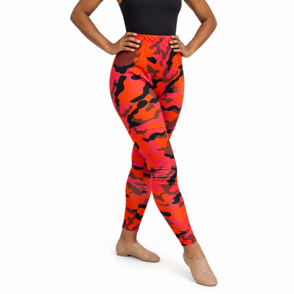 Leggings – Orange Camo 5