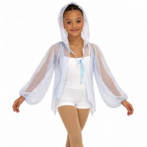 Light Blue Chiffon Shawl 4