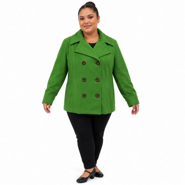 Lime Peacoat 2