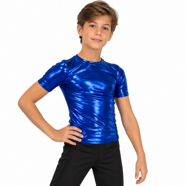 Metallic Blue Tee 4