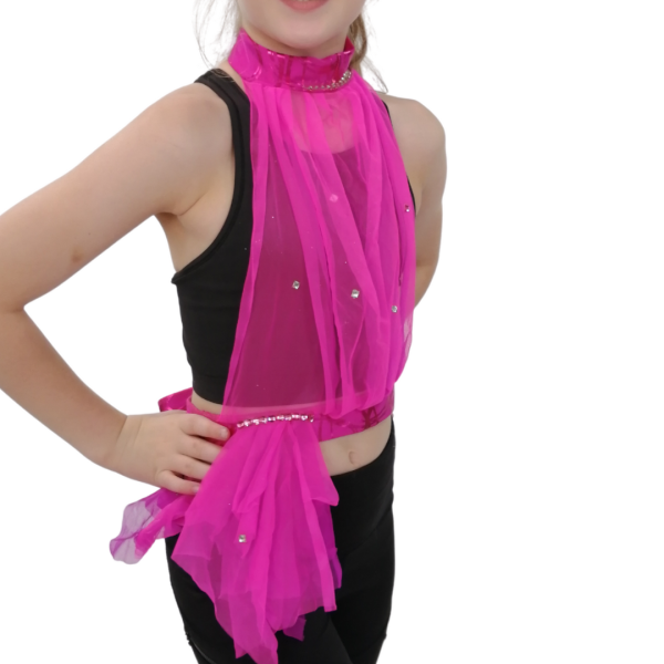 Chiffon Overlay Halter 9