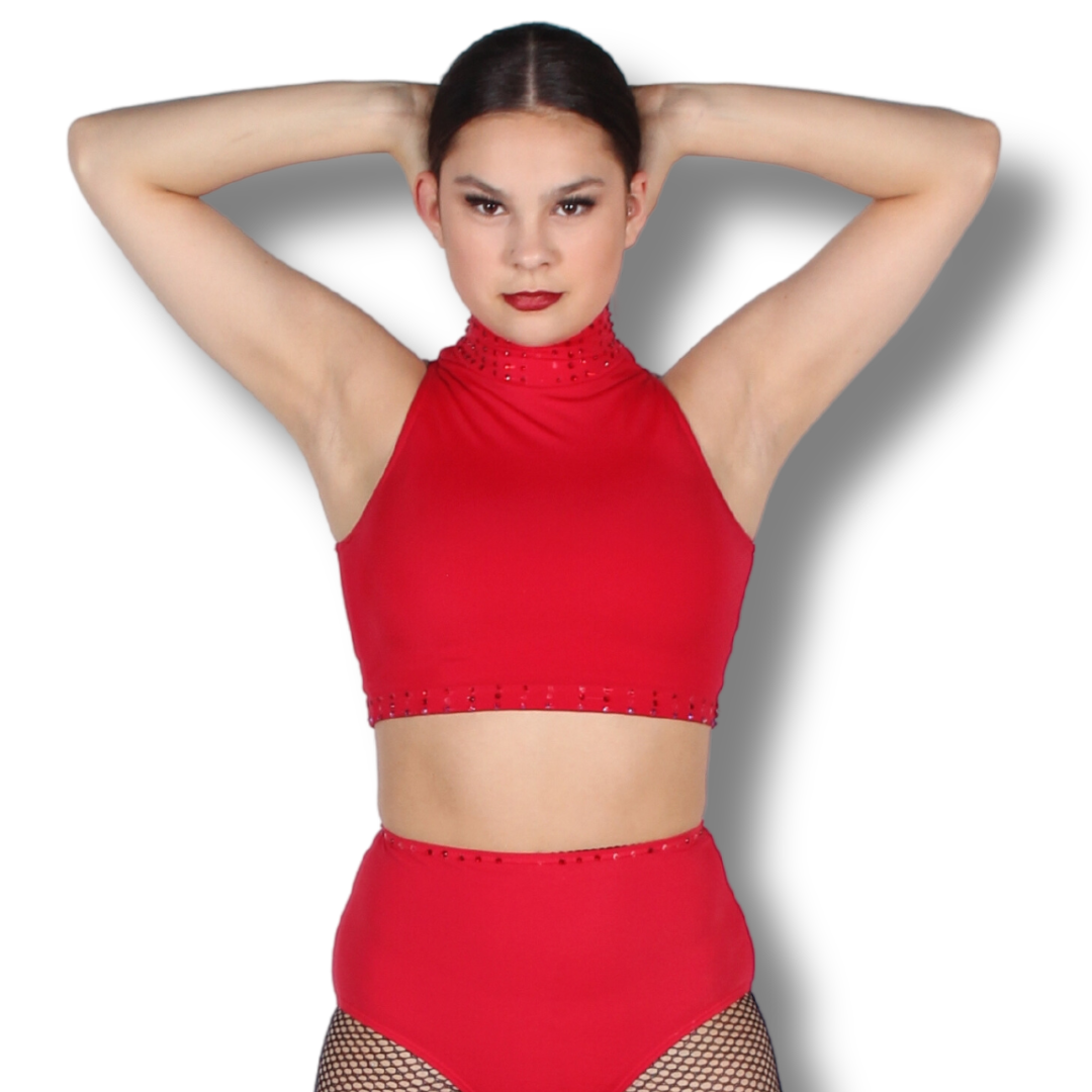 “Sleeveless Mock Neck Crop Top” 5 “Sleeveless Mock Neck Crop Top” 5