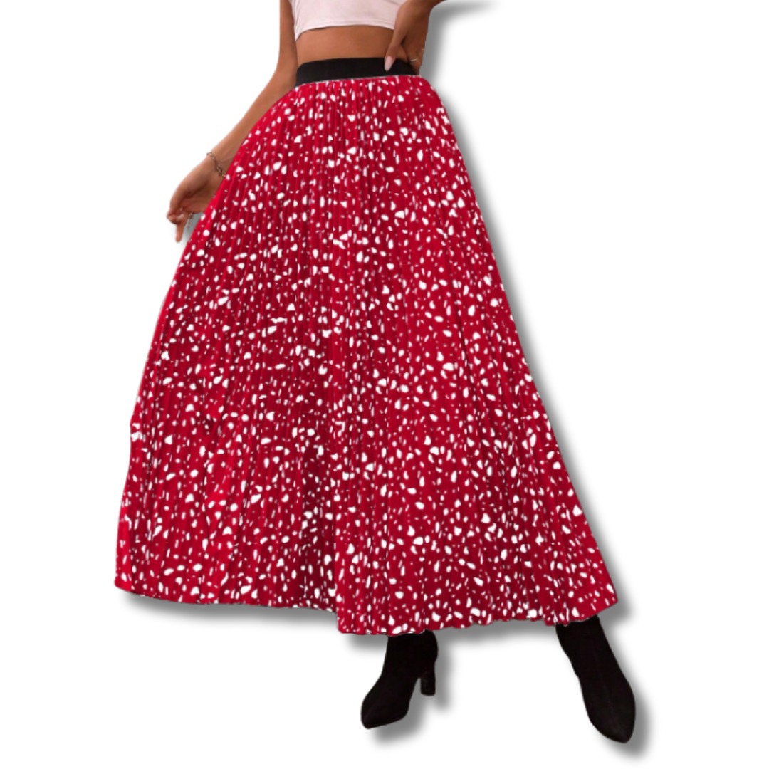 Dalmatian Print Pleated Skirt 6 Dalmatian Print Pleated Skirt 6