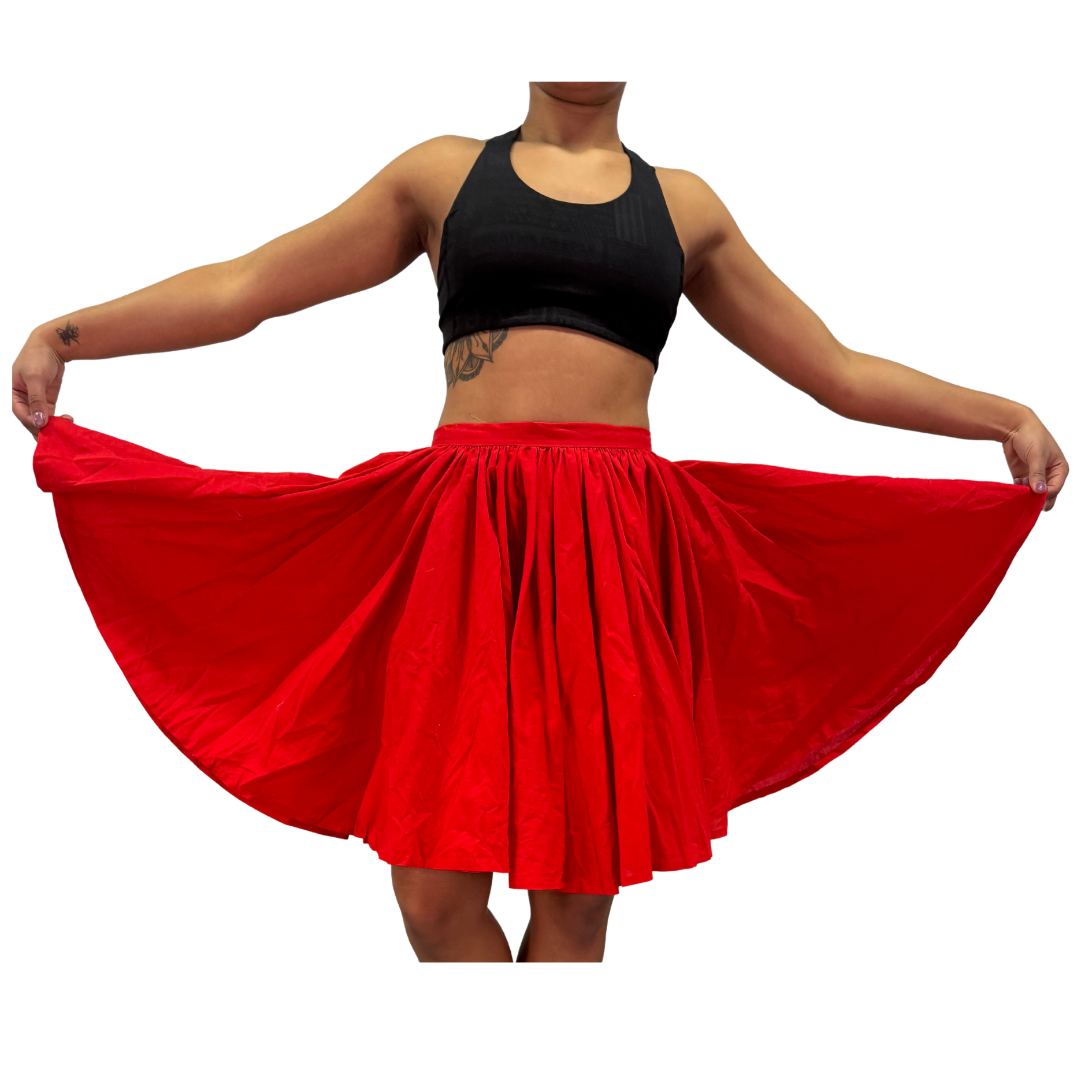Skirt – Knee Length Red 5