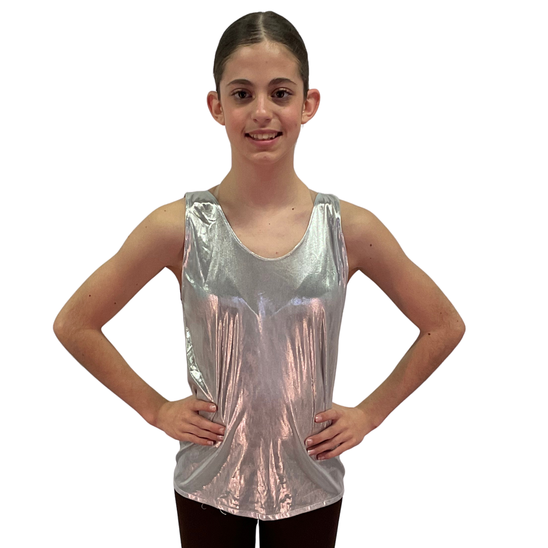 Metallic Silver Tank 6 Metallic Silver Tank 6