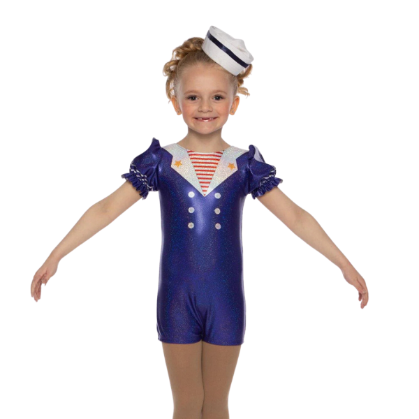 “Sailor Puff Sleeve Biketard” 4