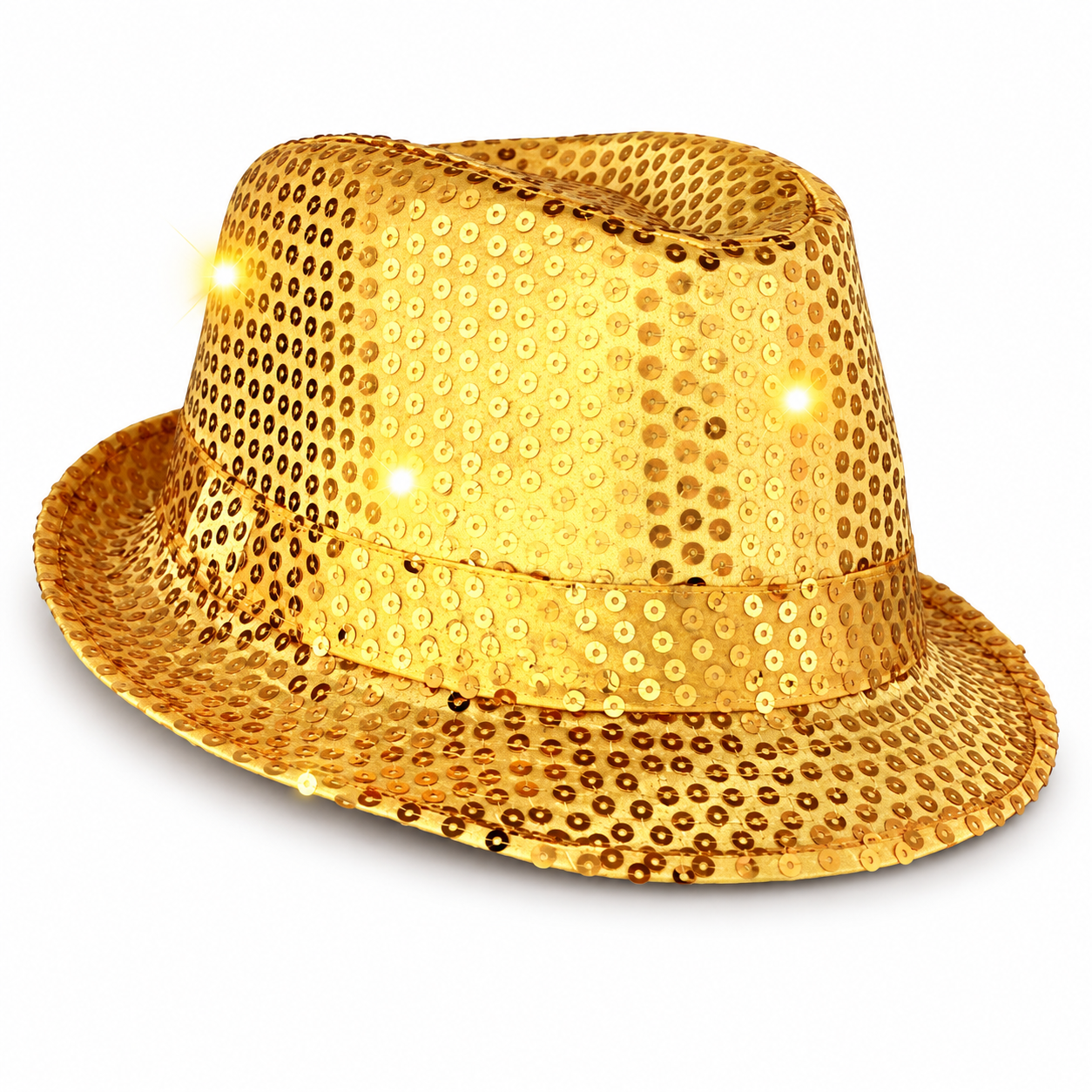 Sequin Fedora – Gold Light Up 7 Sequin Fedora – Gold Light Up 7