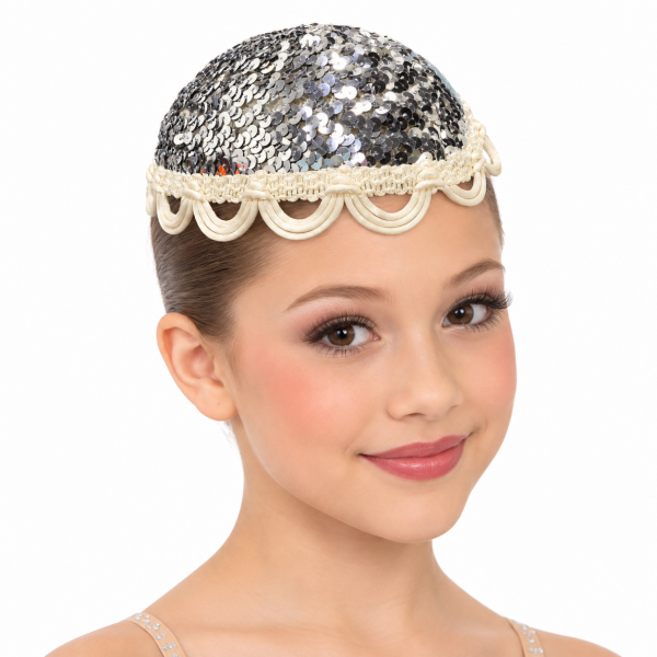 Silver Sequin Fascinator 99
