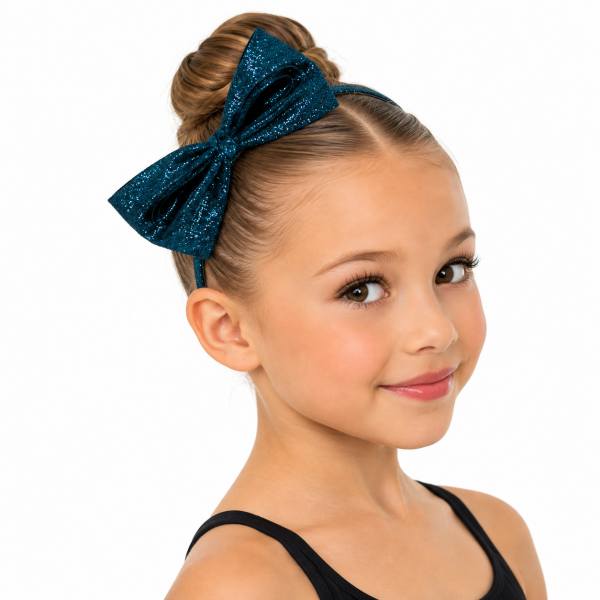Sparkly Blue Bow Headband 99