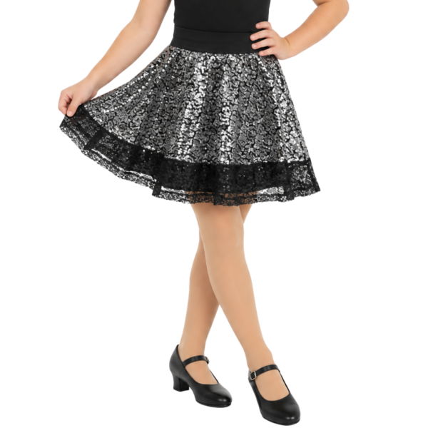 Two Tone Sequin Skort 6