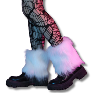 White Fuzzy Leg Warmers 4
