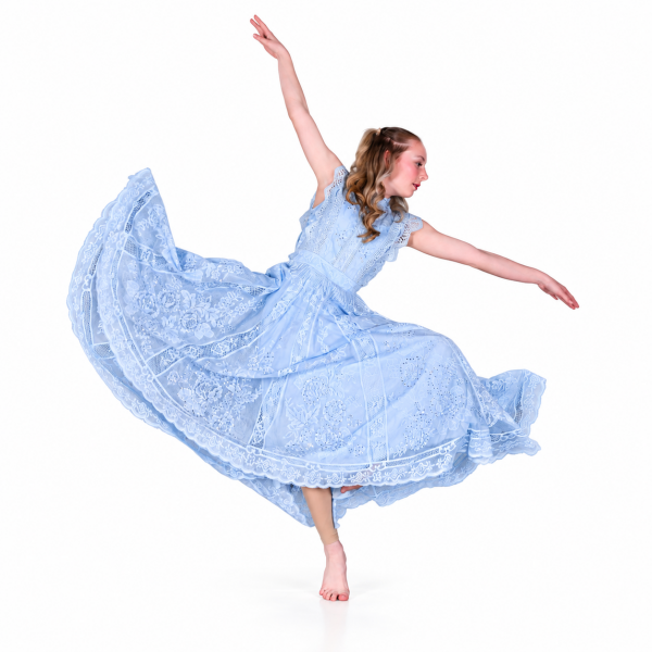 “Alice” Blue Lace Jumpsuit 4