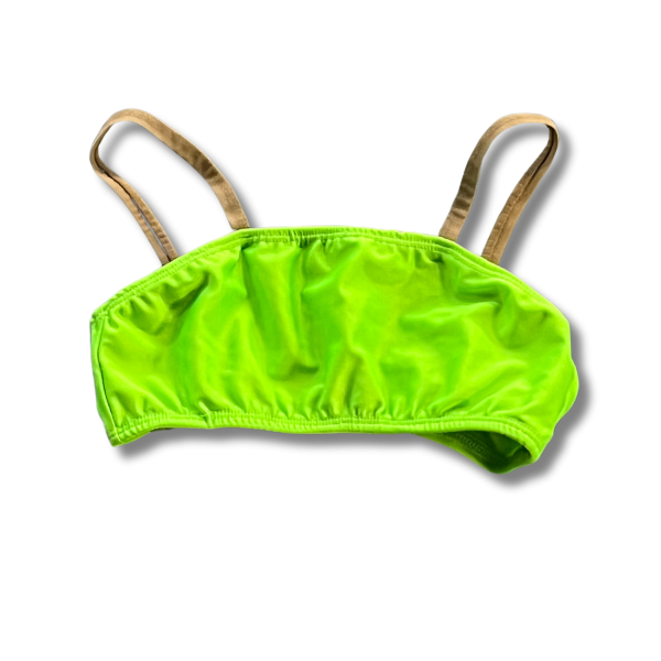 Neon Green Bandeau Crop 4