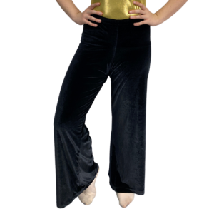 Jazz Pants – Black Velvet Wide Leg 4