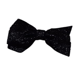 Sparkle Black Bow Hair Clip 3